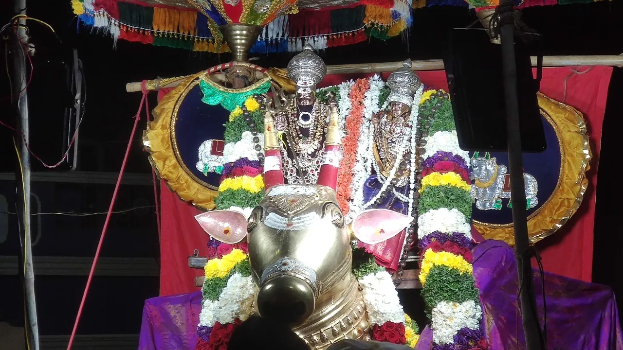నంది వాహనంపై దర్శనమిచ్చిన సోమేశ్వర స్వామి