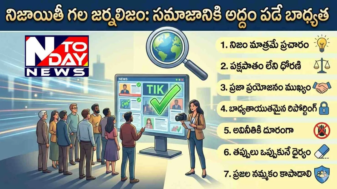 నిజాయితీ గల జర్నలిజం: సమాజానికి అద్దం పడే బాధ్యత