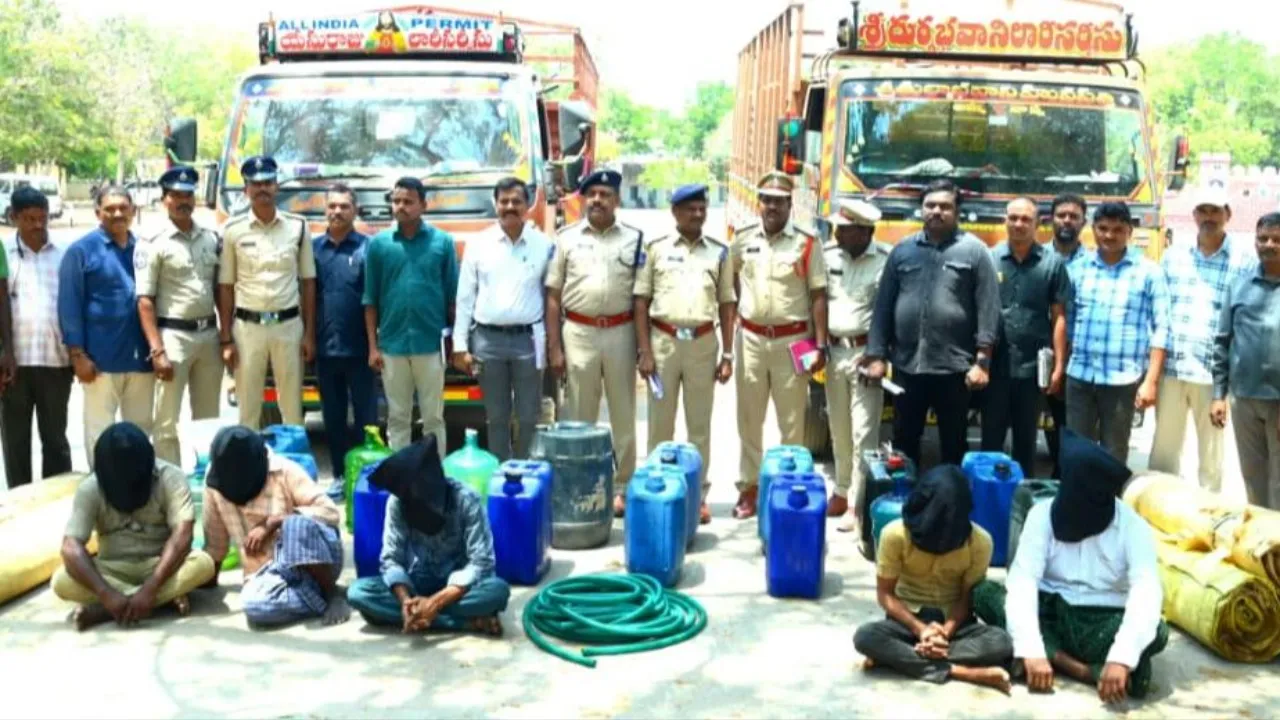 జాతీయ రహదారిపై డీజిల్ దొంగల ముఠా గుట్టురట్టు