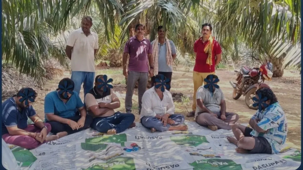 ముసునూరులో జూద స్థావరంపై పోలీసుల మెరుపు దాడులు