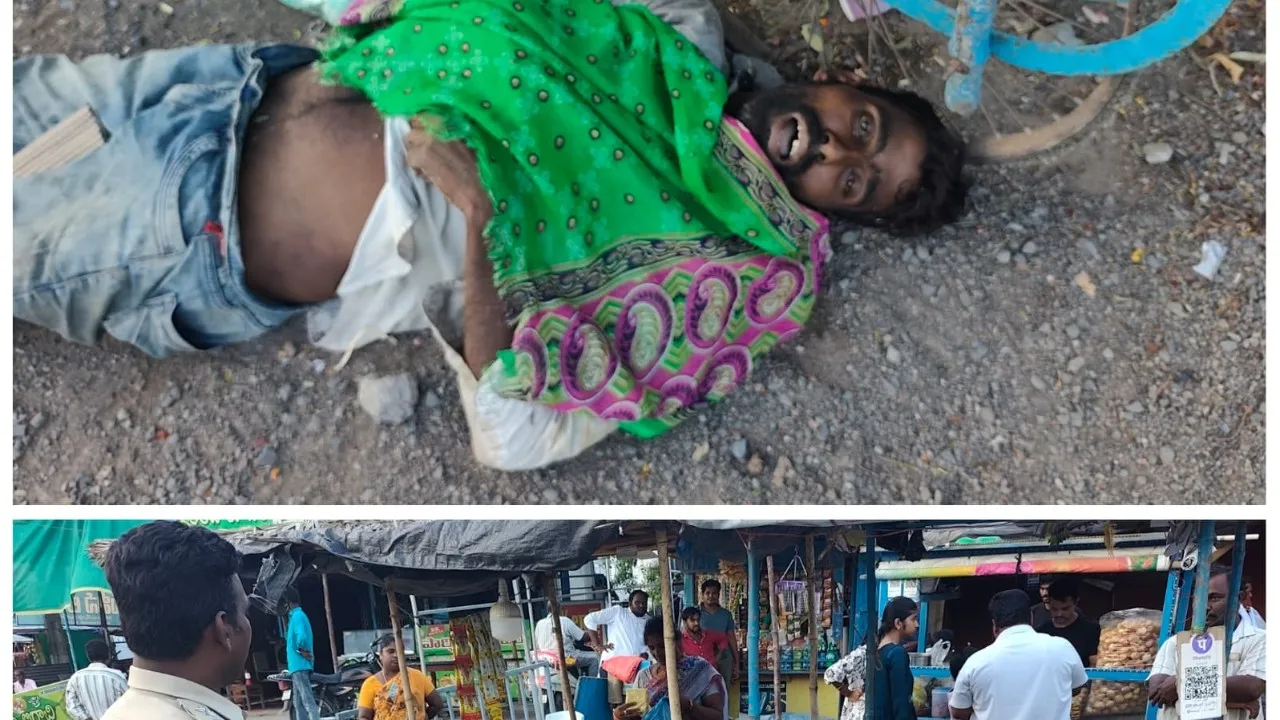చిలకలూరిపేట స్థానిక రైతు బజార్లో  గుర్తు తెలియని వ్యక్తి మృతి 