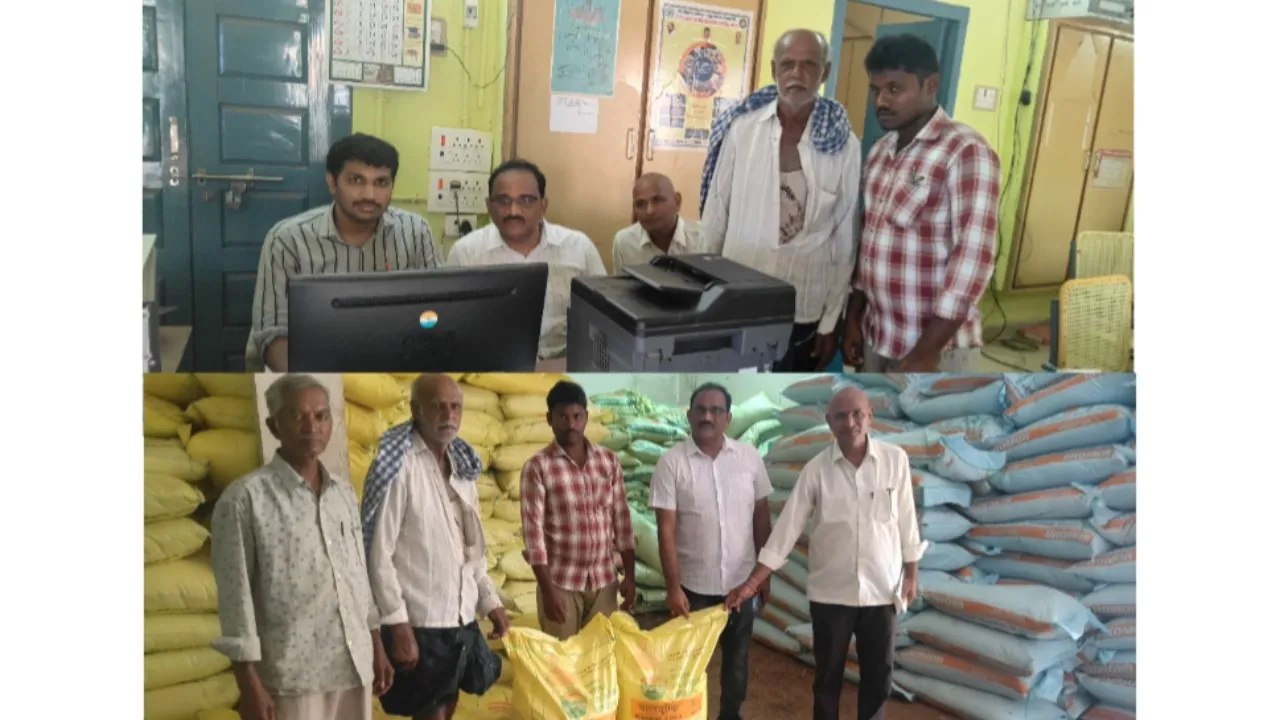 తుమ్మగూడెం పీఏసీఎస్‌లో ఎరువుల పంపిణీ పరిశీలించి – రైతులకు APAIMS 2.0 ద్వారా వివరాలు అందించిన ఏవో బి శివశంకర్ 