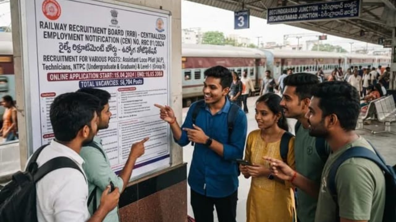ఆగస్టు 3 నుంచి రైల్వే గ్రూప్-డి పరీక్షలు