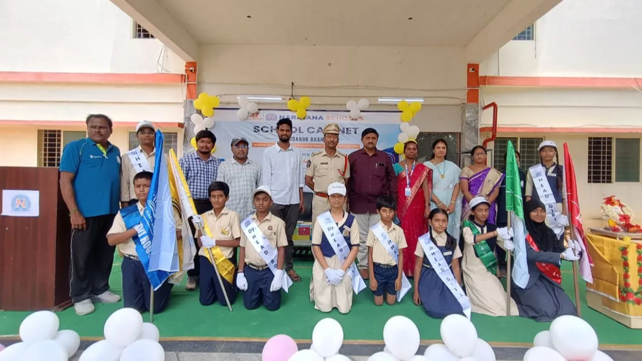 పుంగనూరు నారాయణ స్కూల్లో ఘనంగా క్యాబినెట్ ఇన్వెస్టర్ సెర్మనీ..