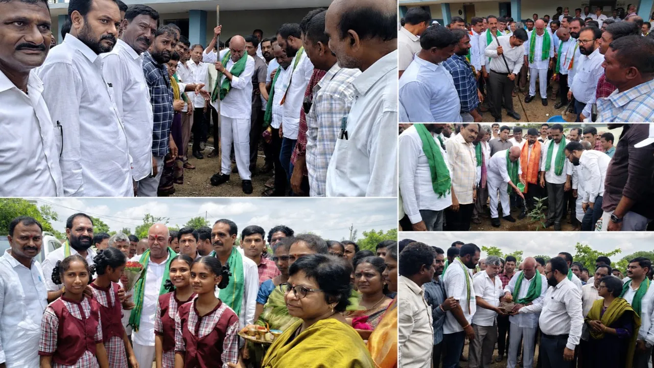 కర్ణమామిడి గ్రామంలో ఇంకుడు గుంత నిర్మాణ పనులకు శంకుస్థాపన చేసిన మంచిర్యాల ఎమ్మెల్యే, జిల్లా కలెక్టర్ 
