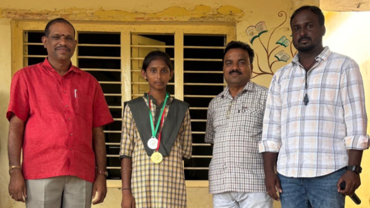 అమరావతి ఛాంపియన్‌షిప్‌లో మర్లపాలెం విద్యార్థిని ప్రతిభ