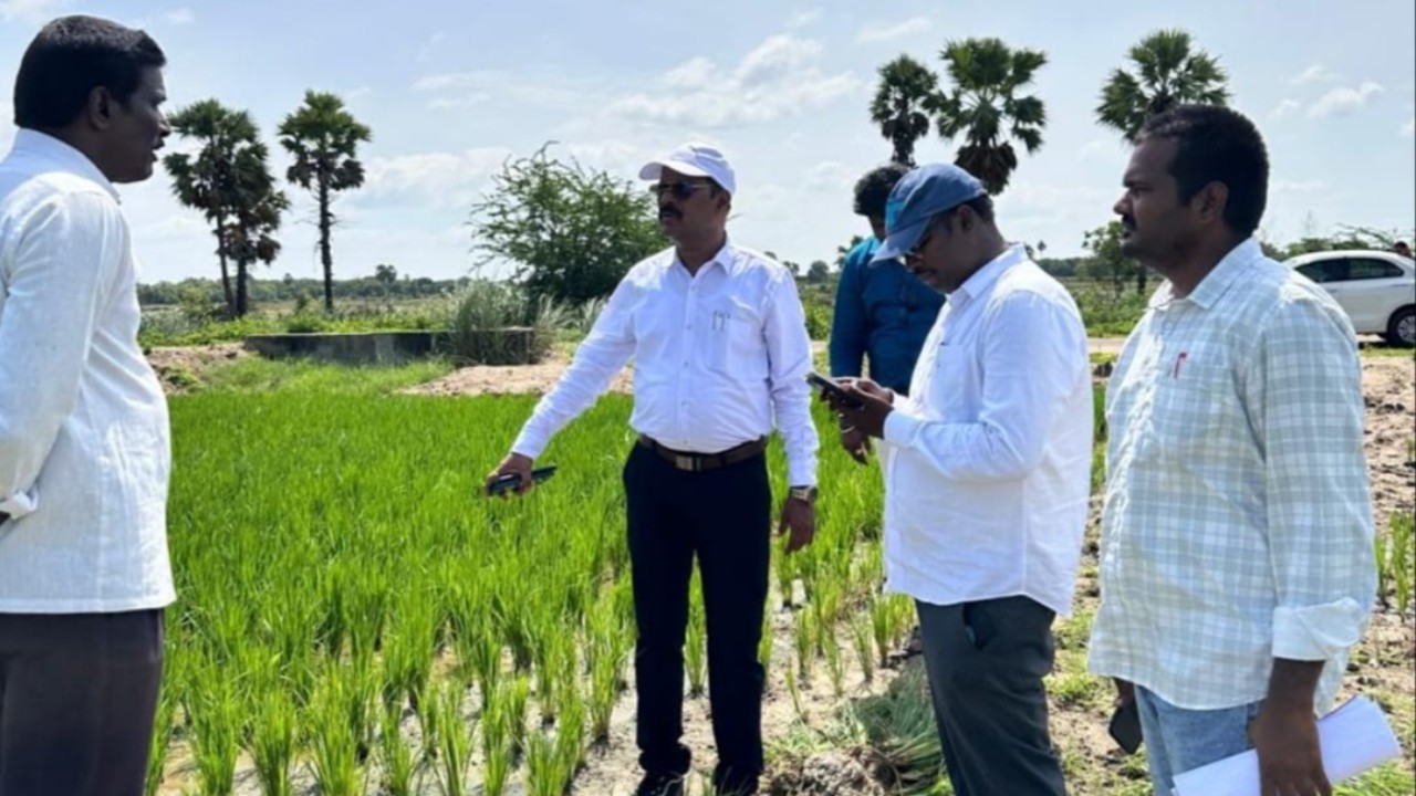 అక్కపాలెంలో ప్రభుత్వ భూమి ఆక్రమణపై ఆర్డీఓ పరిశీలన