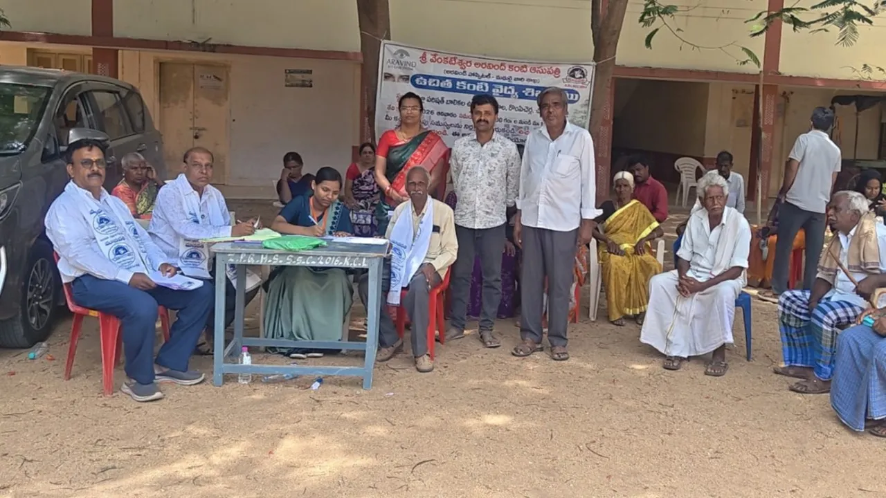 మానవతా సేవా సంస్థ ఆధ్వర్యంలో ఉచిత కంటి వైద్యం